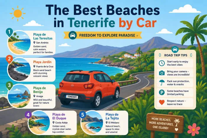 Best Beaches in Tenerife by Car
