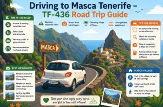 Driving to Masca Tenerife