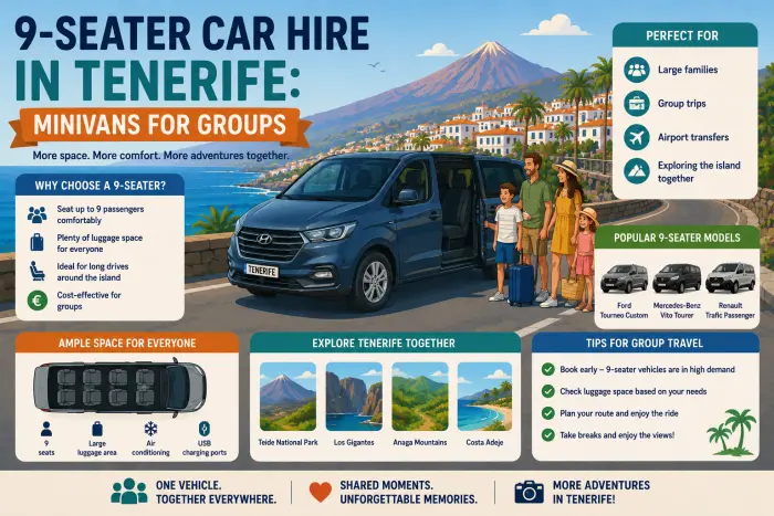 9-Seater Car Hire in Tenerife