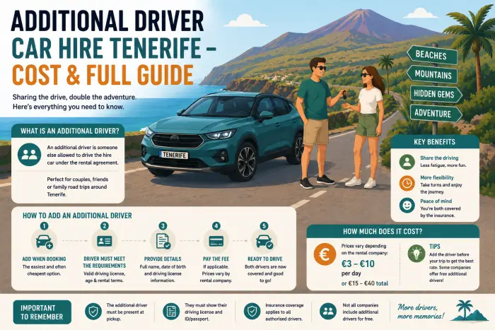 Additional Driver Car Hire Tenerife