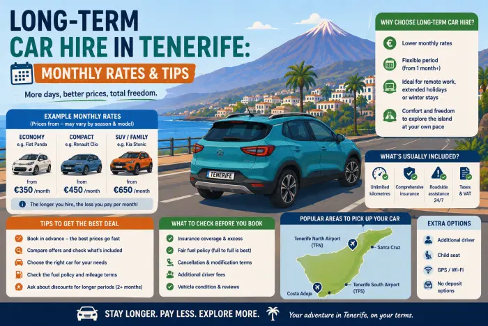 Long-Term Car Hire in Tenerife