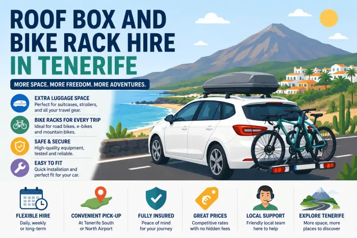 Roof Box and Bike Rack Hire in Tenerife