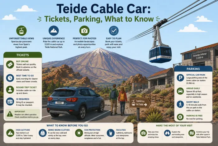 Teide Cable Car: Tickets, Parking, What to Know