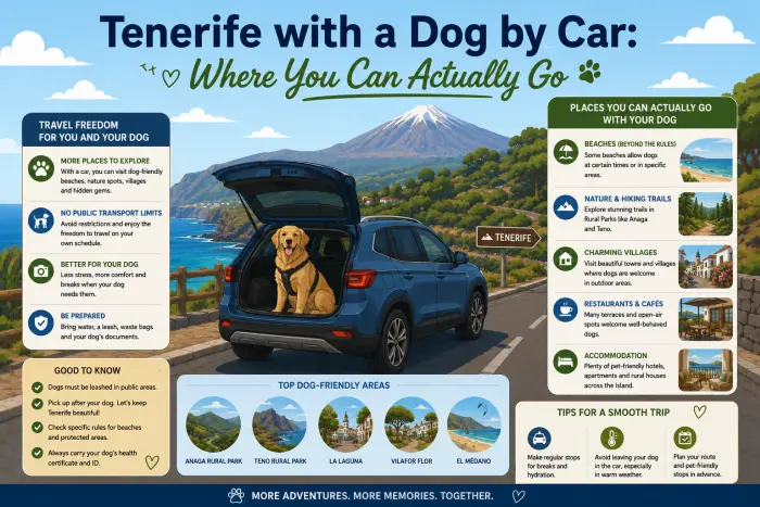 Tenerife with a Dog by Car