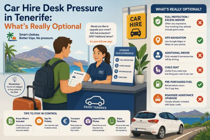 Car Hire Desk Pressure in Tenerife