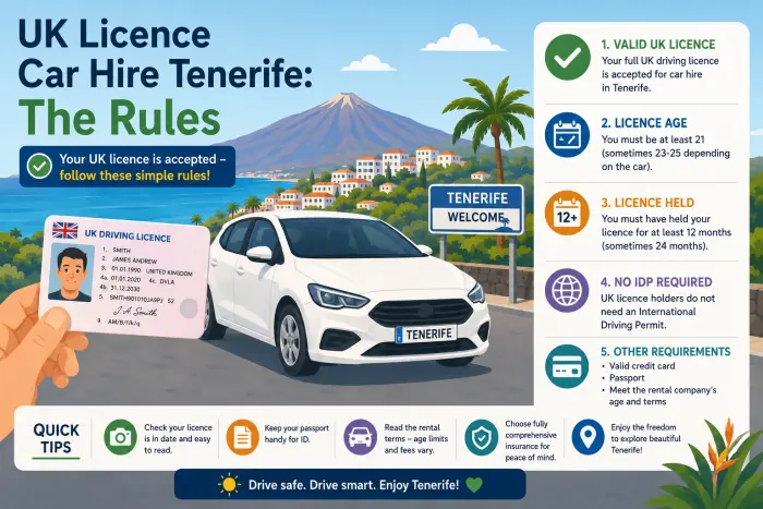 UK Licence Car Hire Tenerife