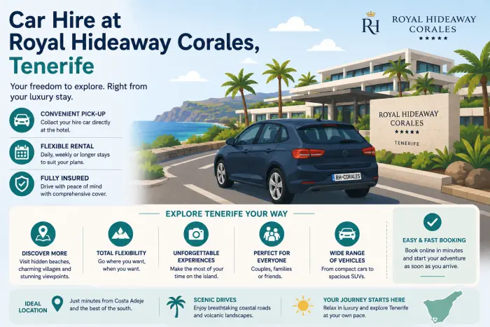 Car Hire at Royal Hideaway Corales, Tenerife